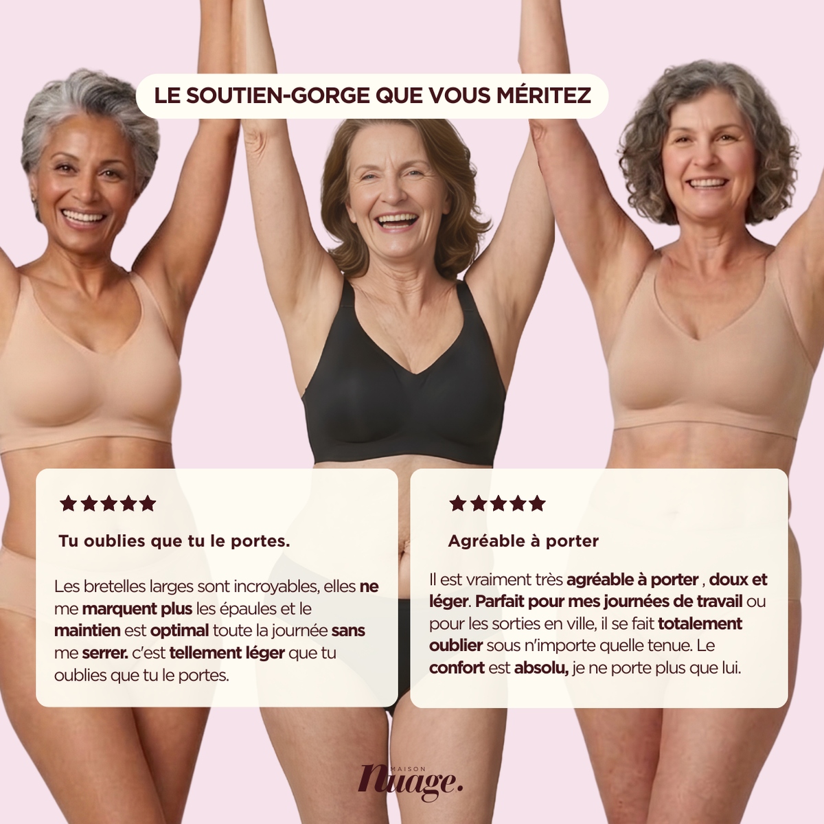 Soutien-gorge poitrine soulagée